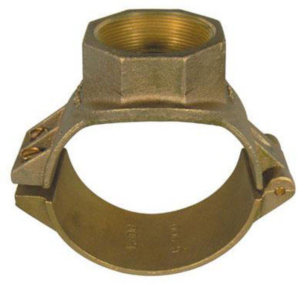 A.Y. McDonald 6 in. CC Hinged Brass Saddle 