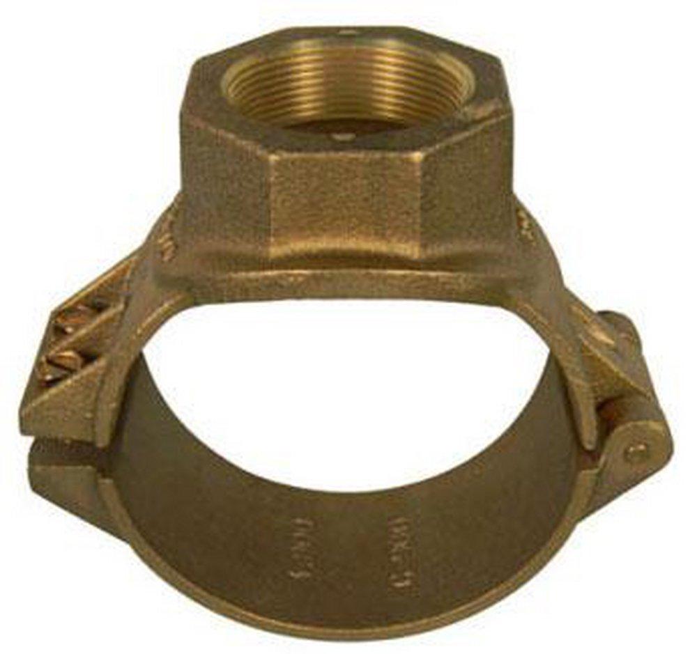 A.Y. McDonald 2 in. FNPT Hinged C900 Brass Single Strap Saddle Tap 