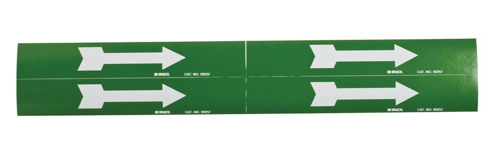 Brady Worldwide Green/White Single Arrow Pipe Marker 
