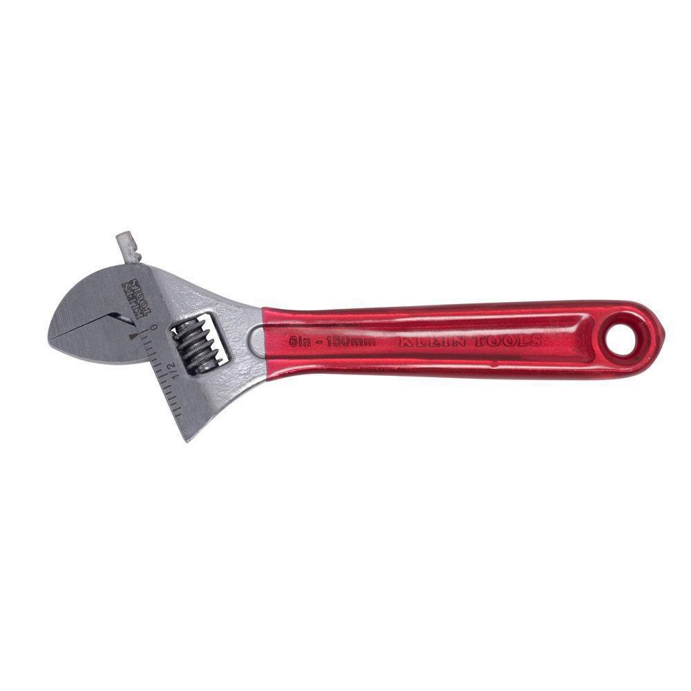 Klein Tools Polished Chrome Adjustable Wrench 