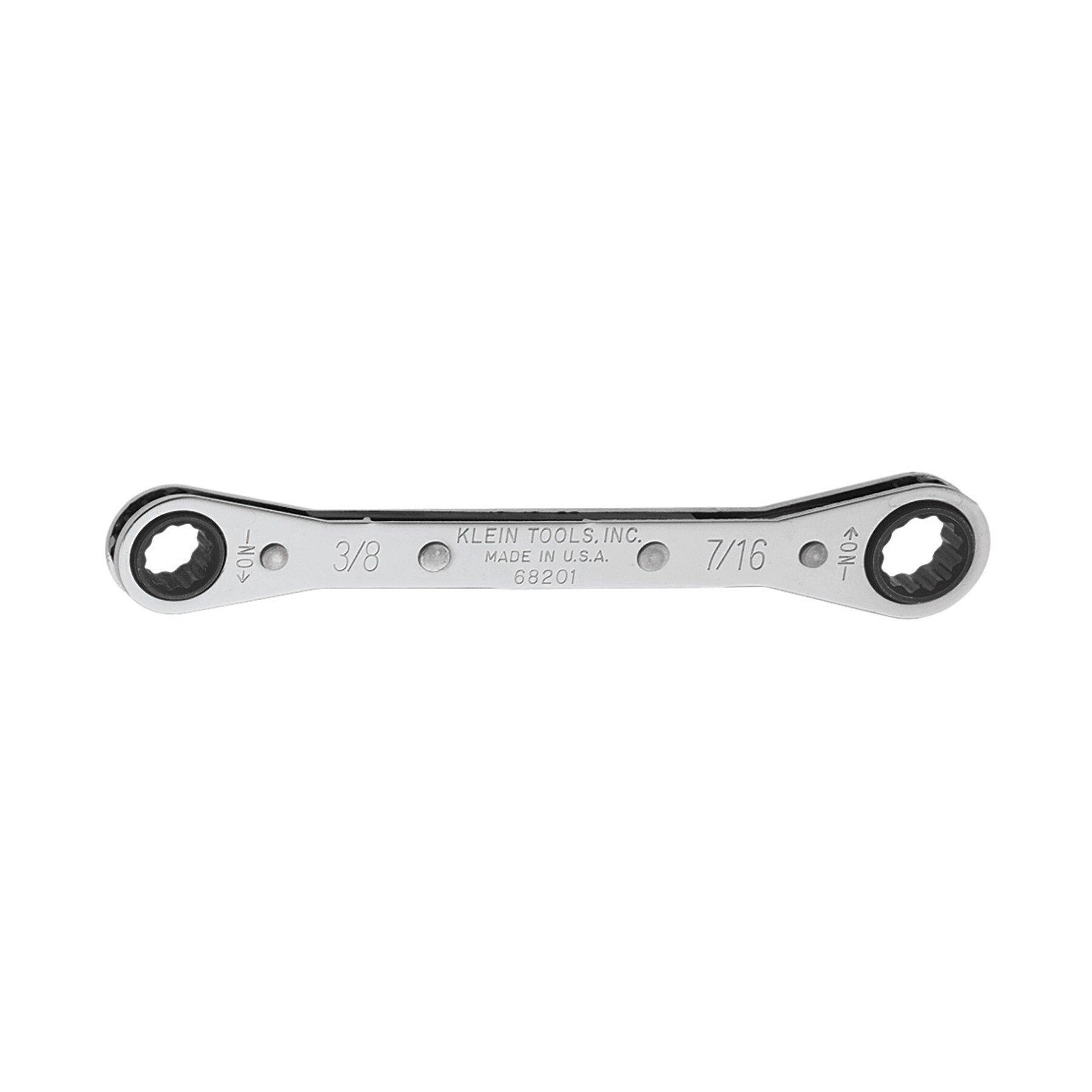 Klein Tools Chrome Plated 3.2 oz. Ratchet Box Wrench 