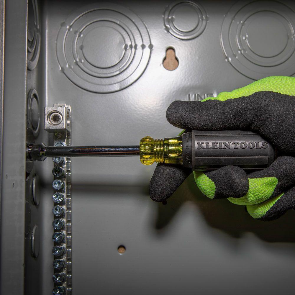 Klein Tools Yellow 6-3/4 in. Nut Driver 1 Piece 