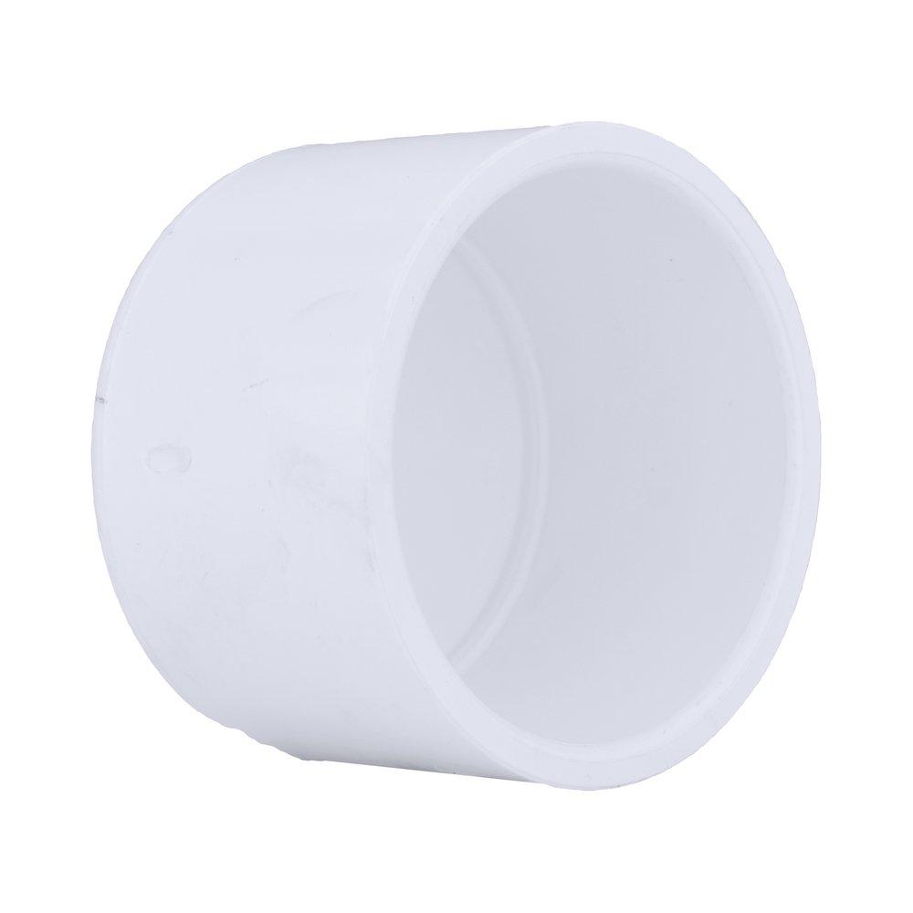 White PVC Schedule 40 Cap 