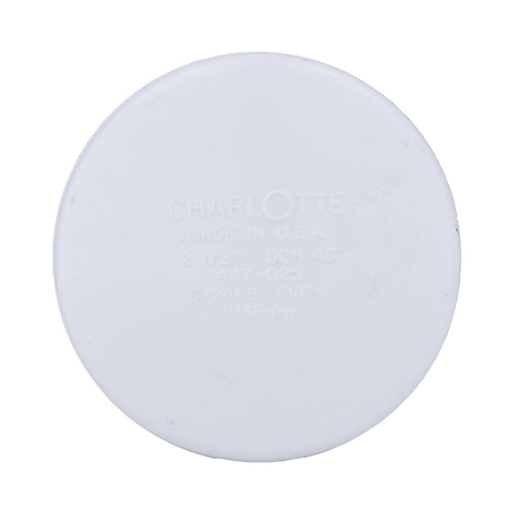 White PVC Schedule 40 Cap 