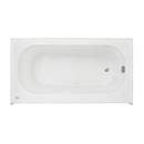 60 x 32 in. Acrylic Rectangle Drop-In or Skirted Bathtub with Right Drain in White