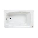 60 x 36 in. Soaker Drop-In Bathtub with End Drain in White