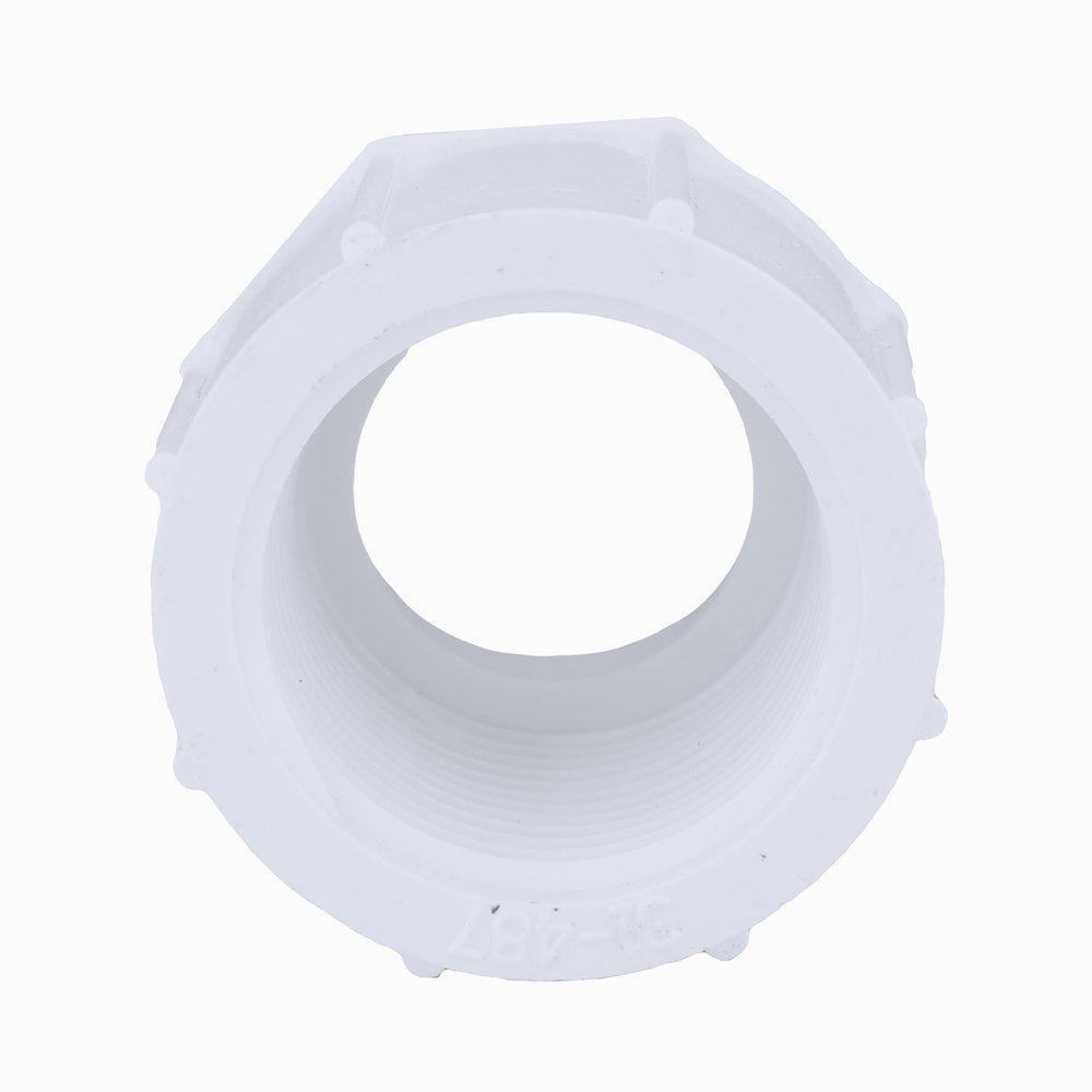 White PVC Schedule 40 Female Adapter 