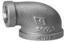 3/4 x 1/4 in. Threaded 150# Reducing Black Malleable Iron 90 Degree Elbow