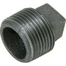 6 in. Threaded 125# Black Malleable Iron Cored Plug