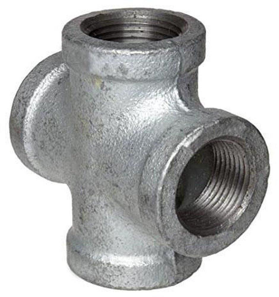 Threaded 150# Galvanized Malleable Iron Cross 