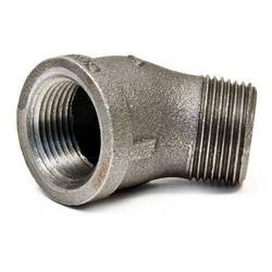 1 in. MPT x FPT 150# Black 45 Degree Malleable Iron Street Elbow