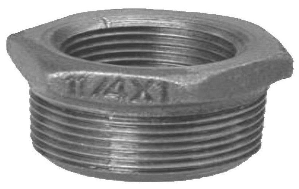 4 X 1-1/4 Galvanized Malleable Iron Bushing 