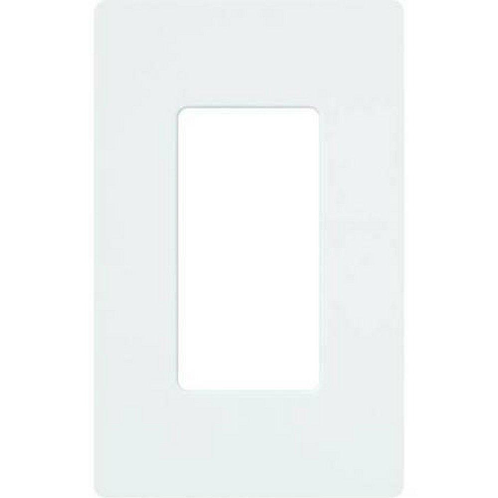 Lutron Electronics White 4-69/100 in. 1-Gang Wallplate 