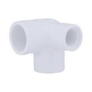 White PVC Schedule 40 90&deg; Elbow with 1/2 