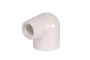 White Socket x FPT 90 Degree Schedule 40 Reducing PVC Elbow 