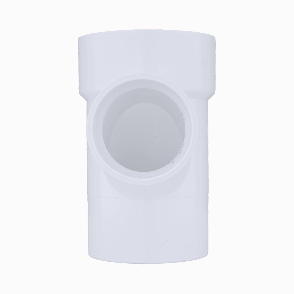 White PVC DWV Street Sanitary Tee 