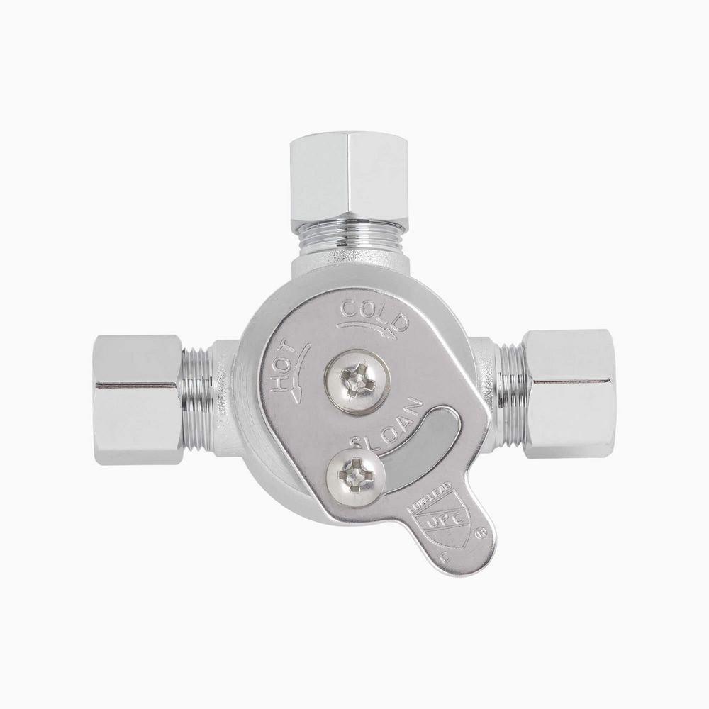 Sloan Chrome Plated Compression MIX60A Mechanical Mixing Valve 