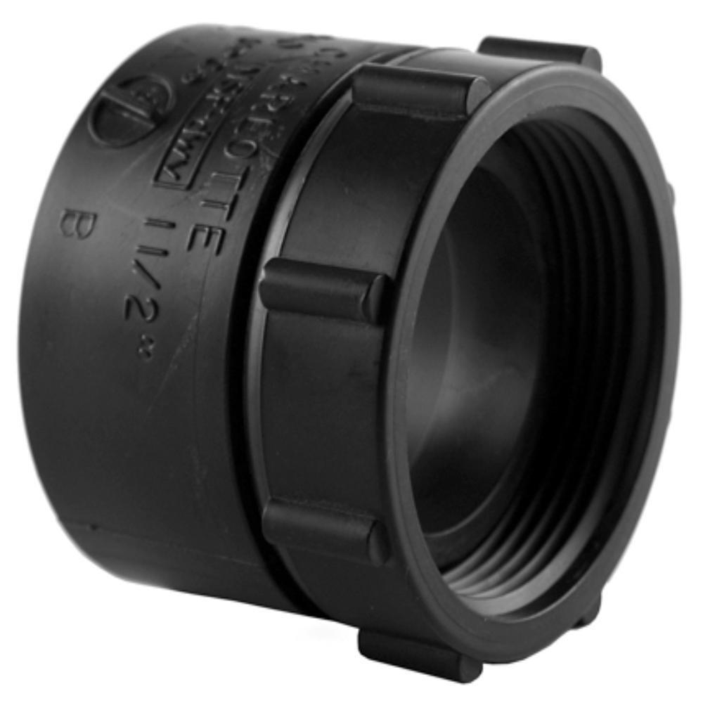 Black ABS DWV Female Swivel Tray Plug Adapter with Washer 