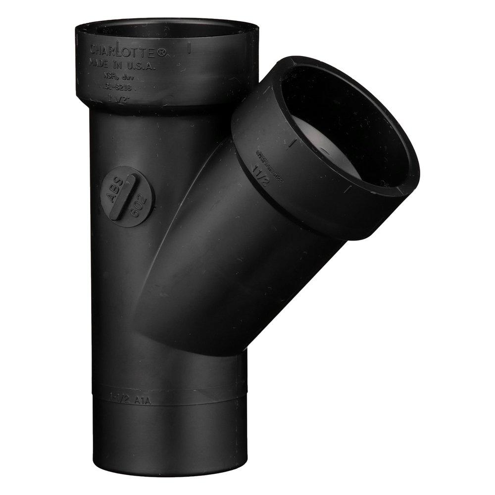 Black ABS DWV Street Wye 