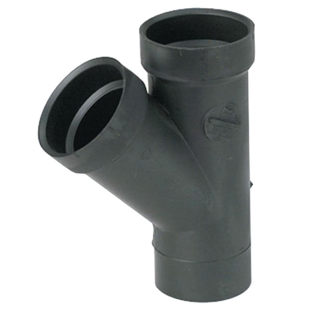 Black ABS DWV Street Wye 