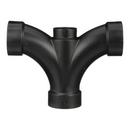 Black ABS DWV Double Fixture Tee 