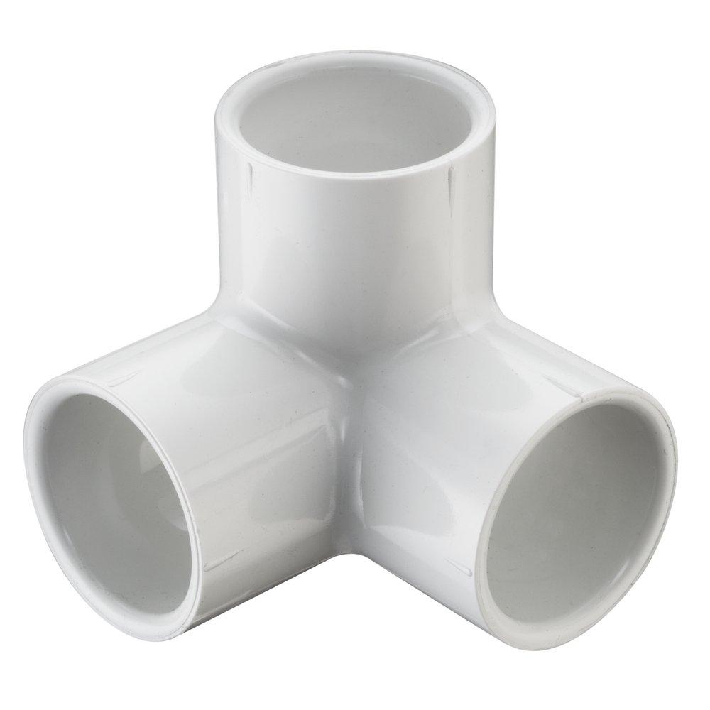 Socket Straight Schedule 40 PVC 90 Degree Elbow with Side Outlet 