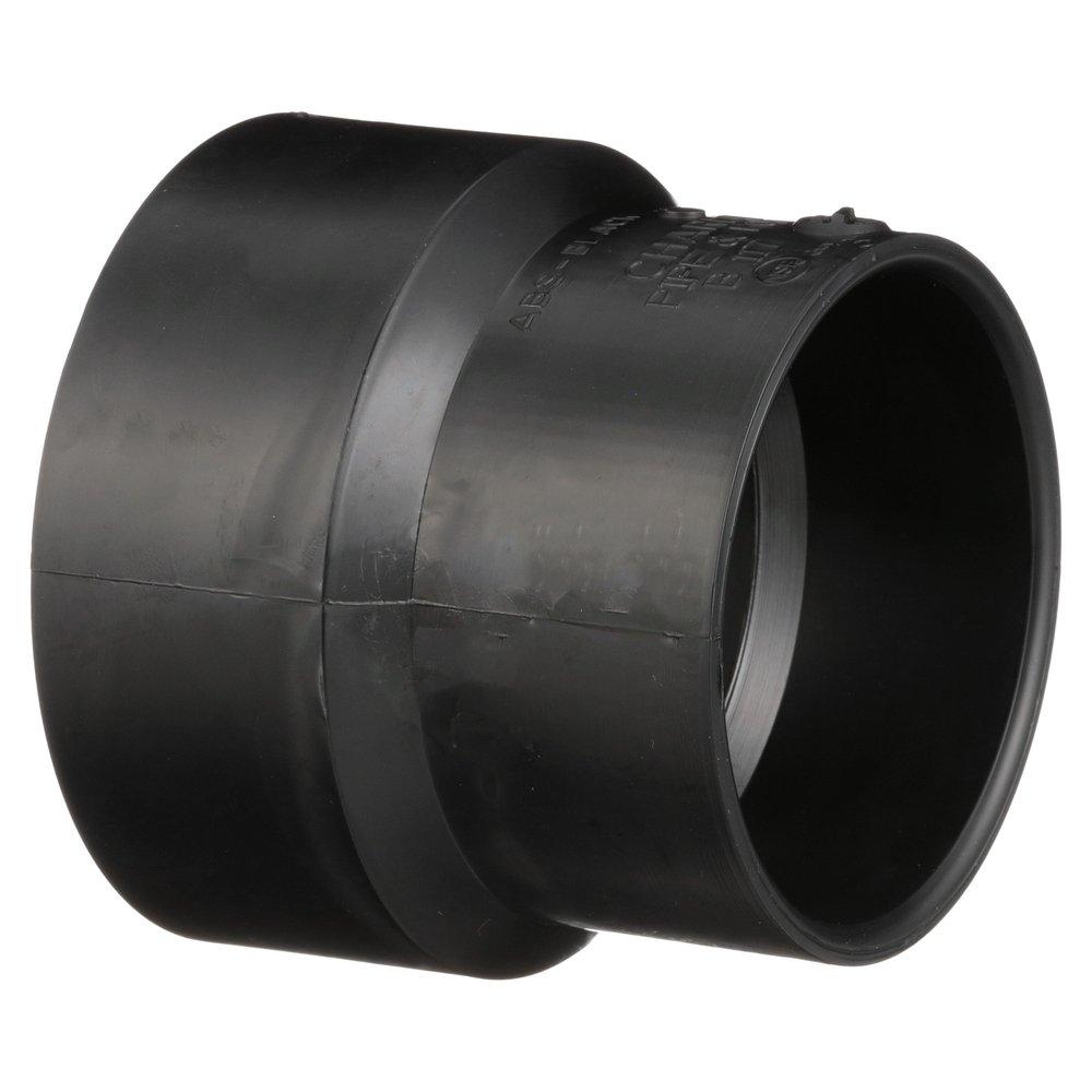 Black ABS DWV Spigot x S&D Spigot Adapter Coupling 