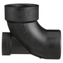 Black ABS DWV 90&deg; Street Elbow with Low Heel Inlet 