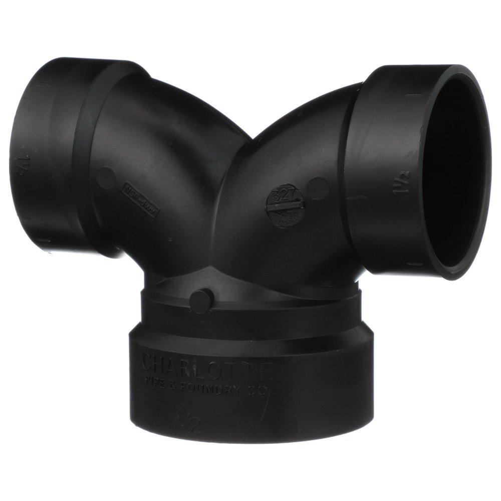 Black ABS DWV Double 90&deg; Elbow 