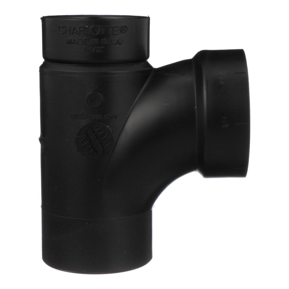 Black ABS DWV Street Sanitary Tee 