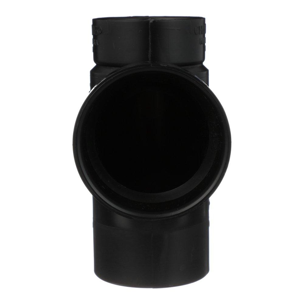 Black ABS DWV Street Sanitary Tee 