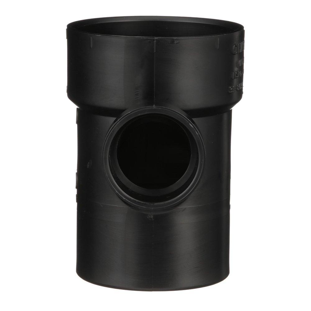 Black ABS DWV Street Sanitary Tee 