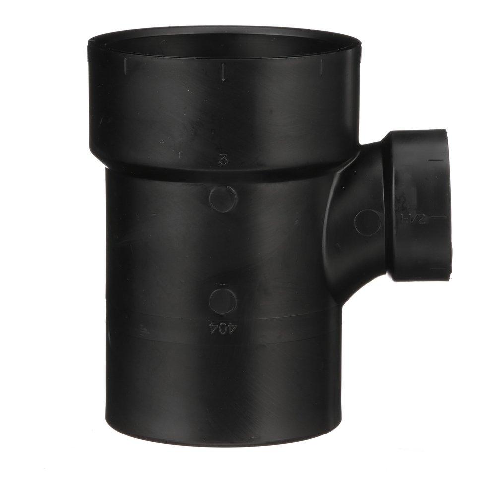 Black ABS DWV Street Sanitary Tee 