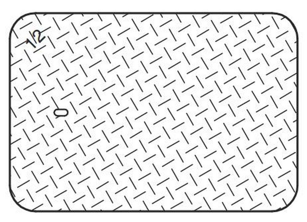 Christy Concrete Products Checker Cover Water 