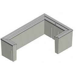 12 in. Reinforced Concrete Extension with Steel Checker Plate