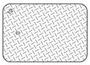 2 x 18 x 19-1/2 in. Polypropylene and Steel Checker Plate Cover for Water