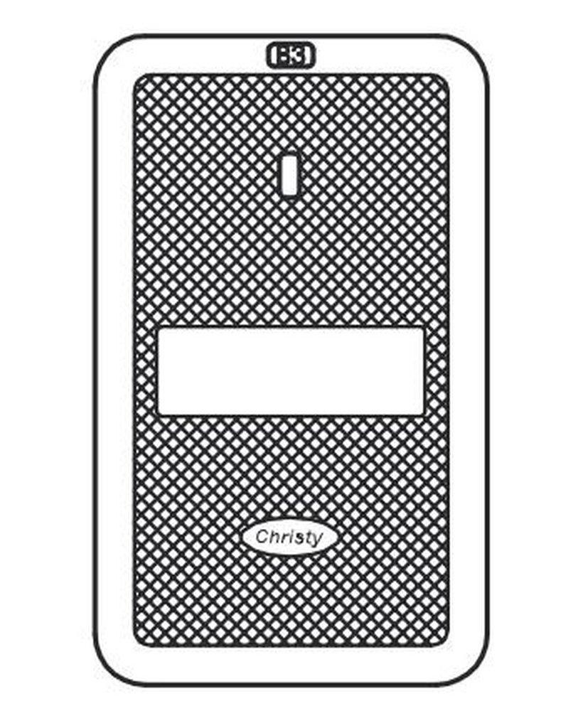 Christy Concrete Products 1-1/8 x 8-3/4 in. Cast Iron Water Lid 
