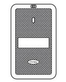 Christy Concrete Products 1-1/8 x 8-3/4 in. Cast Iron Water Lid 