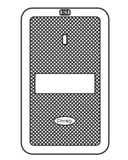 1-1/8 x 8-3/4 x 14-1/2 in. Cast Iron Water Lid