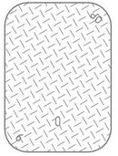 Christy Concrete Products 1-3/4 x 10 in. Steel Meter Box Cover 