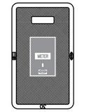 Christy Concrete Products 2 x 13-3/4 in. Reinforced Concrete with 5 x 8 in. Cast Iron Self Closing Reading Lid 