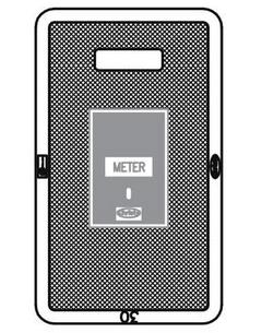 2 x 13-3/4 x 23-1/4 in. Reinforced Concrete with 5 x 8 in. Cast Iron Self Closing Reading Lid