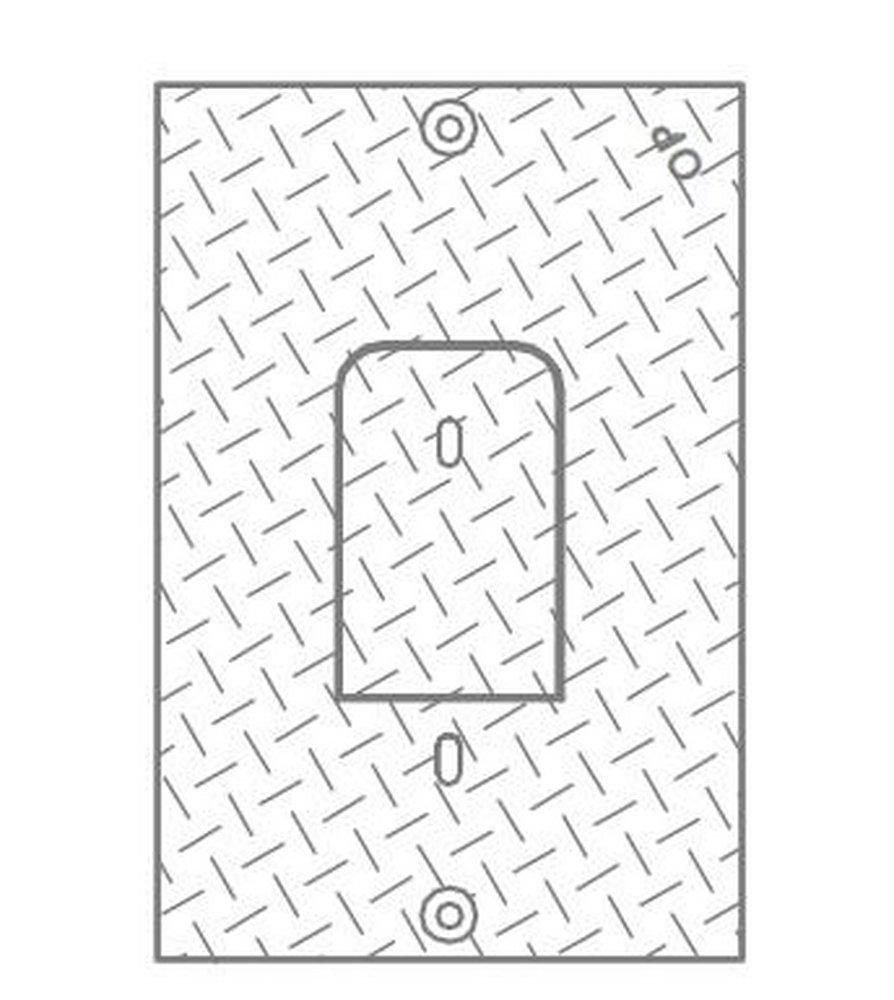 Christy Concrete Products 33-1/4 in. Steel Water Meter Box with Checker Plate Lid 