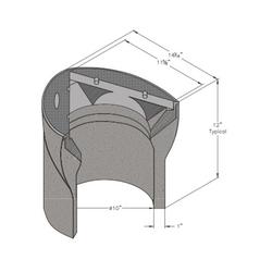 12 in. Box Valve Box (Less Lid)