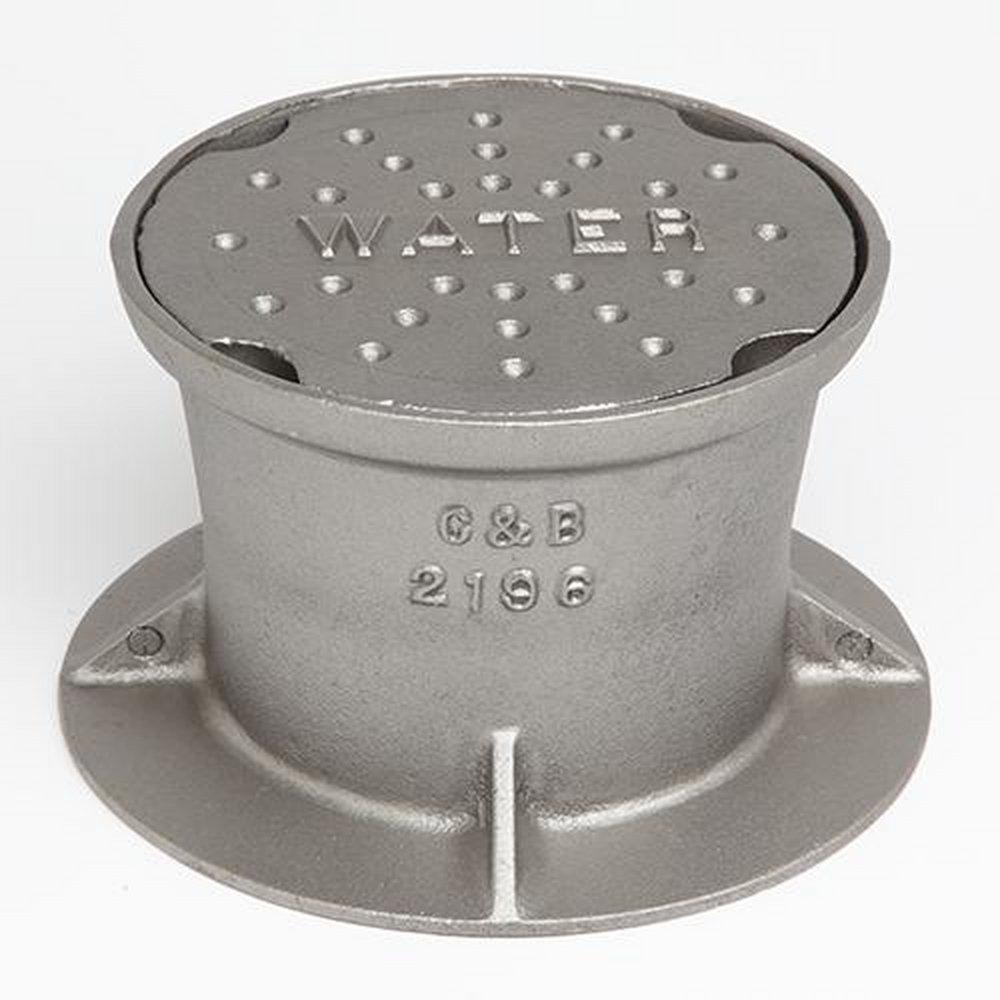 Christy Concrete Products Cast Iron Valve Box Lid for Water 