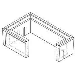 33-1/4 in. Steel Checker Cover Extension