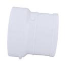 White PVC DWV No-Hub Adapter 