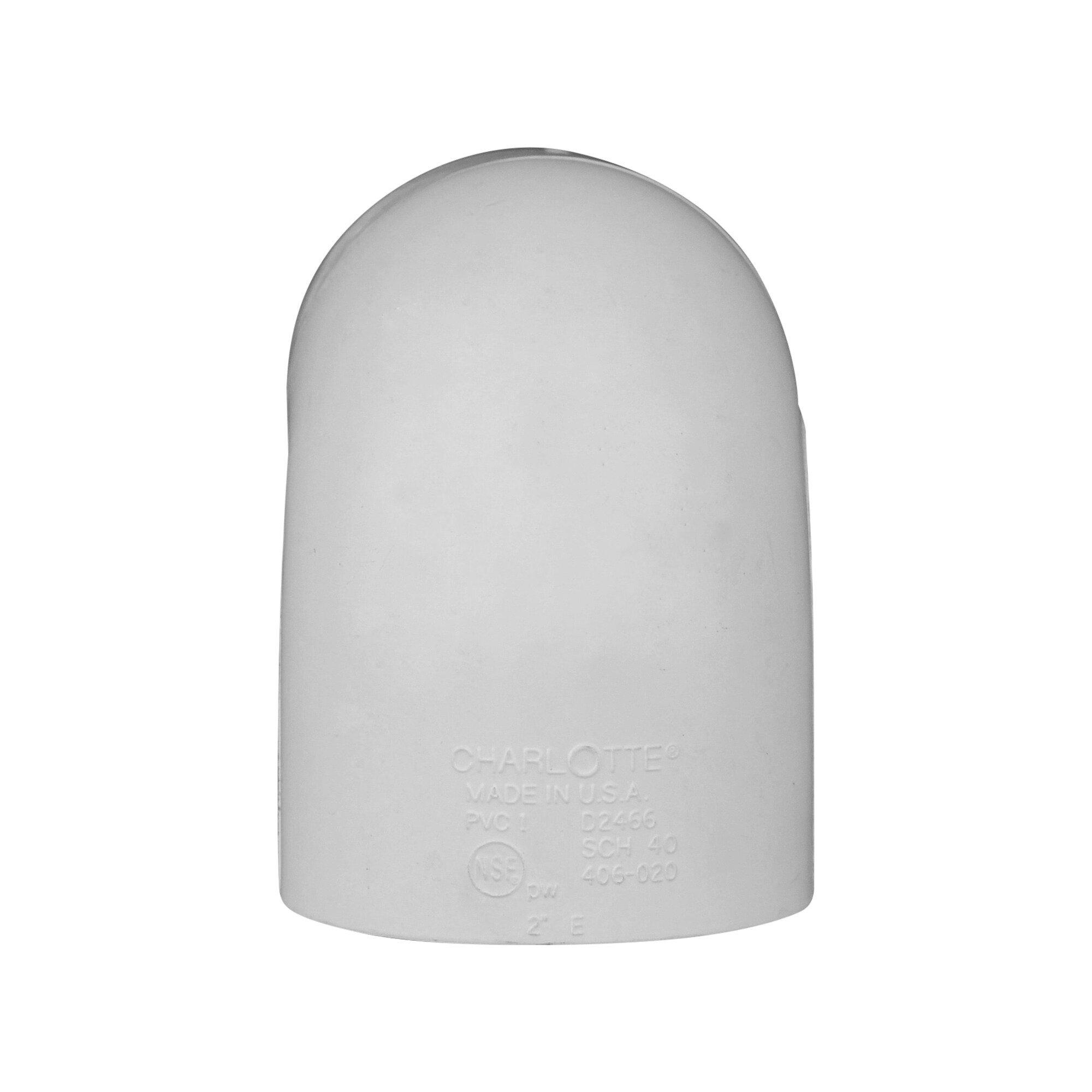 White Spigot x Hub PVC DWV Sewer Adapter 