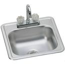 15 X 15 2 Hole Stainless Steel Bar SINK With Faucet & ST