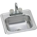 Kingsford Stainless Steel 15 X 15 2 Hole Stainless Steel Bar SINK With Faucet & ST 